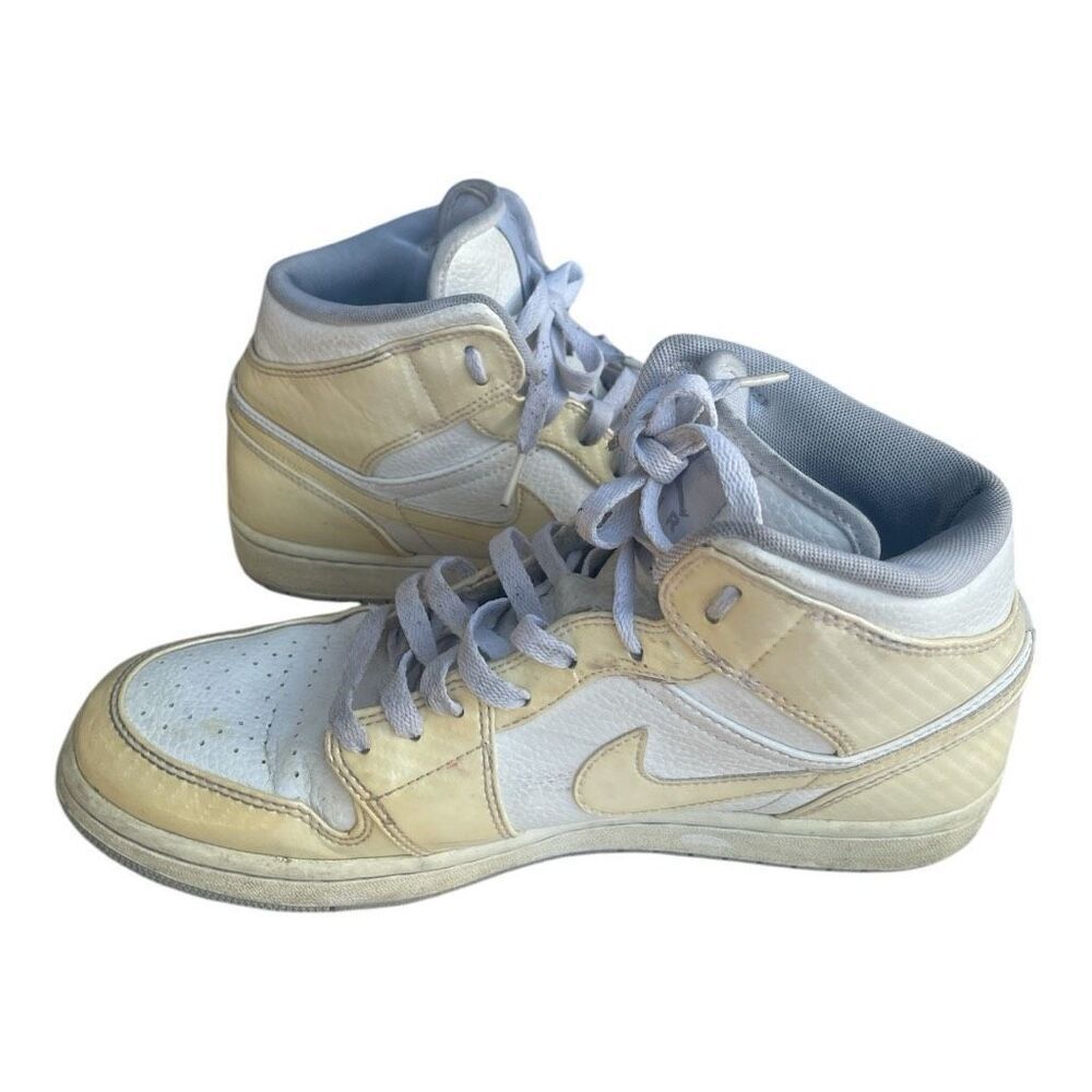 Nike. Jordan 1 Fat White Wolf High Top Sneakers Size 10.5
